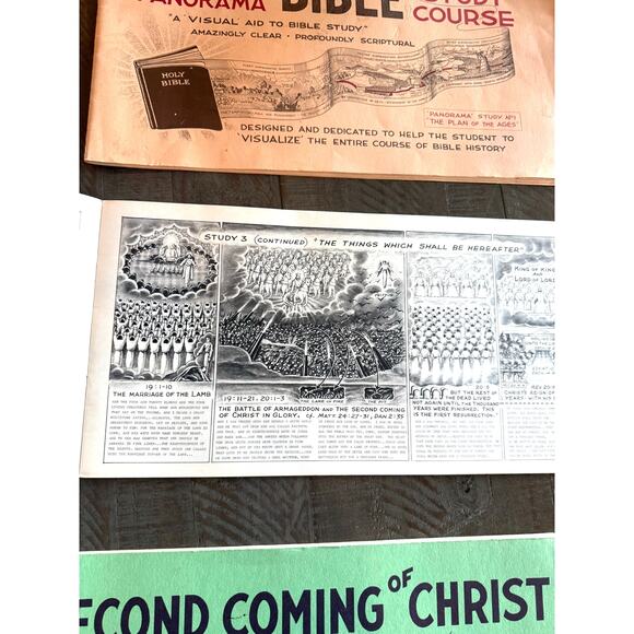 3PC Collectable The New Panorama Bible Study Course No 3 & 4 1966 Alfred Book - Picture 7 of 9